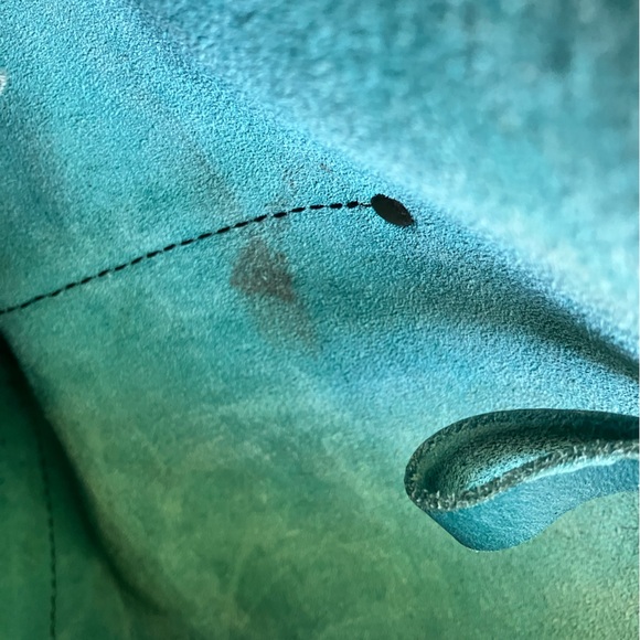 🌊CARIBBEAN Portland Leather Goods Medium Classic tote MODIFIED to crossbody - Picture 10 of 16